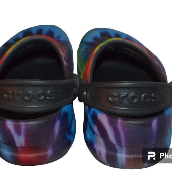 Crocs Bistro Tie Dye Adult Clogs work clogs slip resistant shoes size 6 - Picture 3 of 4